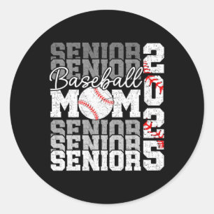 Senior Mom 2025 Sell Cl Of 2025 Funny Graduation 2 Classic Round Sticker