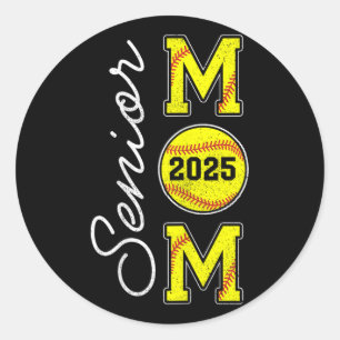 Senior Mom 2025 Softll Mommy Cl Of 2025 Graduation Classic Round Sticker