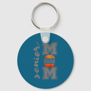 Senior mom 2026 basketball athlete proud parent keychain