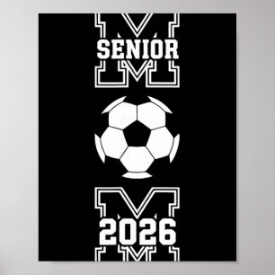 Senior Mom 2026 Soccer Cl Of 2026 Funny Graduation Poster