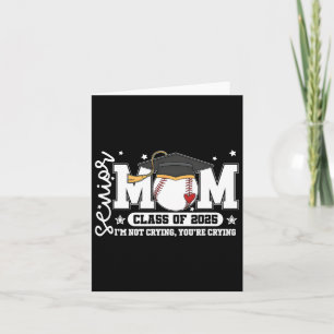 Senior Mom Cl Of 2025 Baseball Funny Mom Graduatio Card