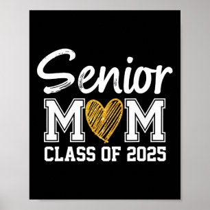 Senior Mom Cl Of 2025 Graduation Proud Mom Of Grad Poster