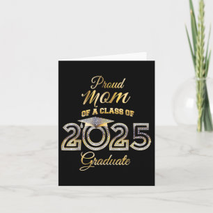 Senior Mom Cl Of 2025 Proud Mom Of Graduate Heart  Card