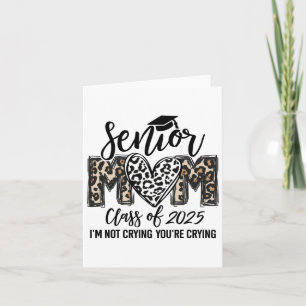 Senior Mom Cl Of 2025 Senior Mama 2025 Leopard Gra Card