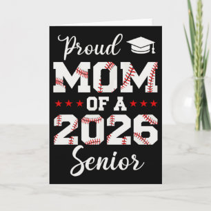 Senior Mom Cl Of 2026 Cute Sell Player Graduation Card