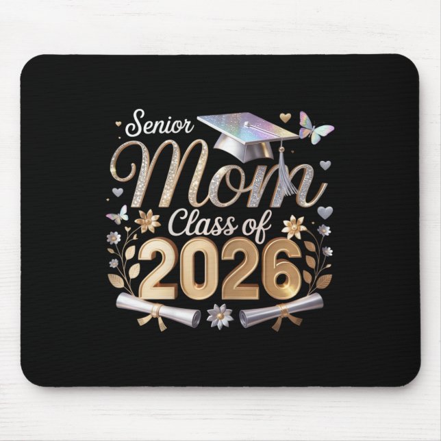 Senior Mom Cl Of 2026  Mouse Pad (Front)