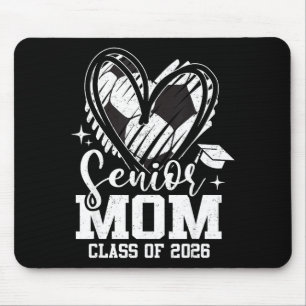 Senior Mom Cl Of 2026 Soccer Graduation Heart  Mouse Pad