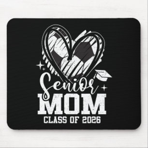 Senior Mom Cl Of 2026 Soccer Graduation Heart Mouse Pad