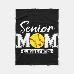Senior Mom Cl Of 2026 Softll Mom Graduation Fleece Blanket