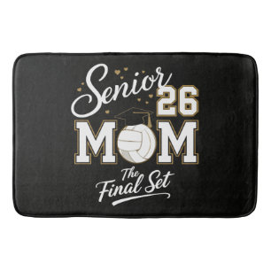 Senior Mom Class of 2026 Volleyball Bath Mat