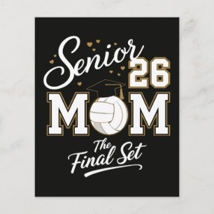 Senior Mom Class of 2026 Volleyball Flyer