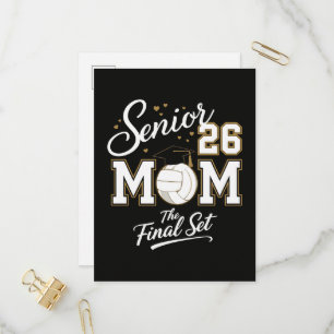 Senior Mom Class of 2026 Volleyball Invitation Postcard