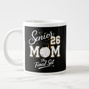 Senior Mom Class of 2026 Volleyball Large Coffee Mug