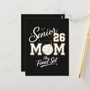 Senior Mom Class of 2026 Volleyball Postcard
