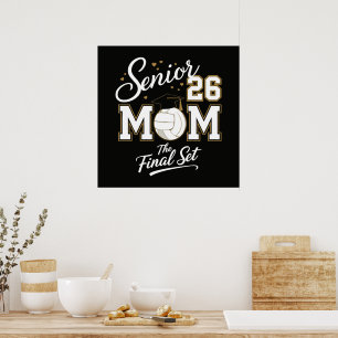 Senior Mom Class of 2026 Volleyball Poster