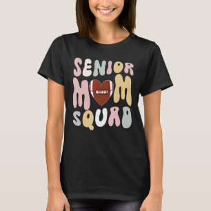 Senior Mom Squad American Football Rugby T-Shirt
