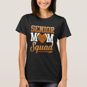 Senior Mom Squad American Football Rugby T-Shirt