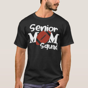 Senior mom squad design for football animal africa T-Shirt