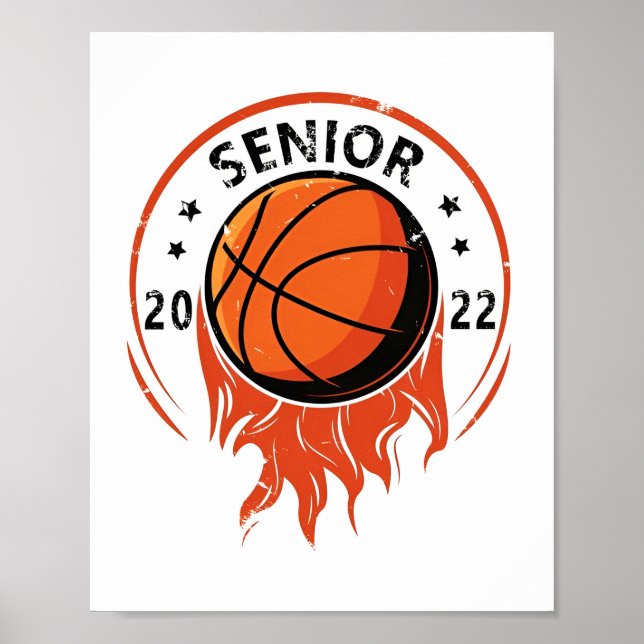 Senior Night Basketball 2022 Senior Poster (Front)