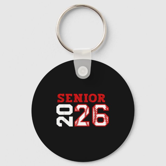 Senior night class of 2026 baseball seniors keychain (Front)