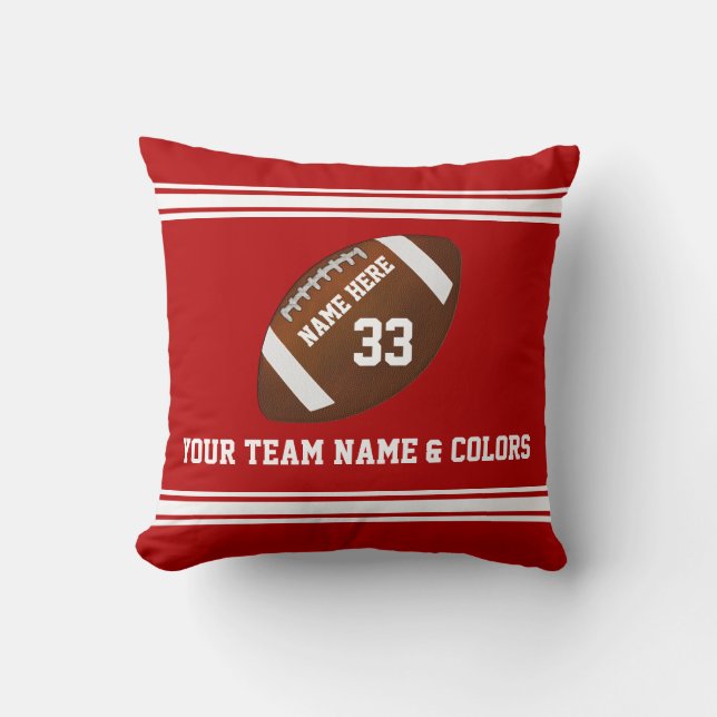 Senior Night Football Gift Ideas Your Text, Throw Pillow (Front)