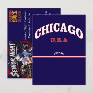 Senior Night Posters – Custom Printable Sports Holiday Postcard