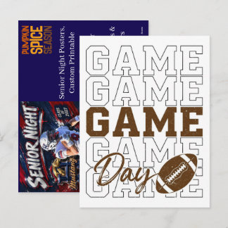 Senior Night Posters – Custom Printable Sports Holiday Postcard