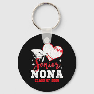 Senior Nona Cl Of 2026 Baseball Graduation Keychain