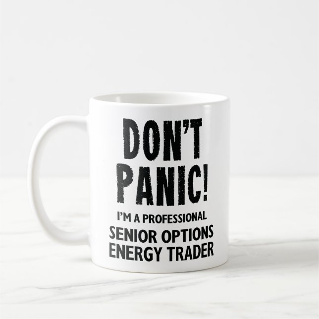 Senior Options Energy Trader Coffee Mug (Left)