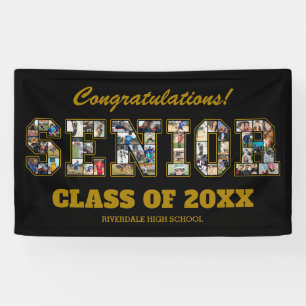 Senior Photo Collage Graduation Party Welcome Banner