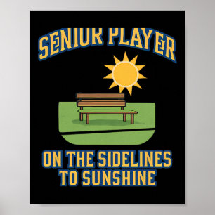 Senior Player Retirement Humour Soccer Graphic Poster