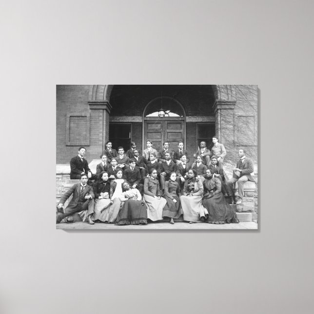 Senior Preparatory Class at Fisk University Canvas Print (Front)