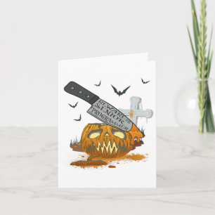 Senior Programmer Funny Halloween Party  Card
