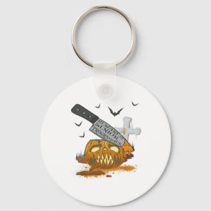 Senior Programmer Funny Halloween Party  Keychain