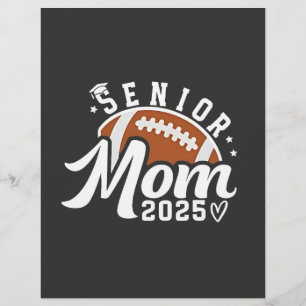 Senior Proud Mom 2025 Fantasy Football Graduate  Flyer