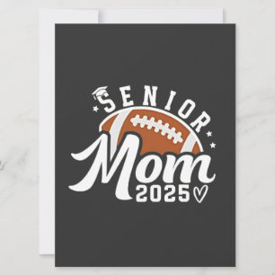 Senior Proud Mom 2025 Fantasy Football Graduate  Holiday Card