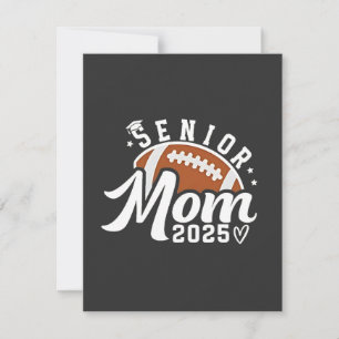 Senior Proud Mom 2025 Fantasy Football Graduate  Thank You Card