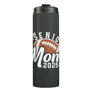 Senior Proud Mom 2025 Fantasy Football Graduate  Thermal Tumbler