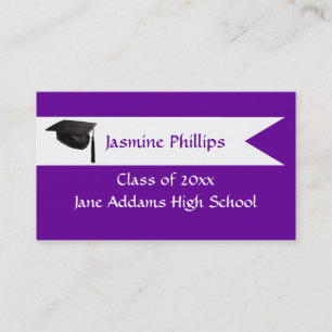 Senior Purple Name Card