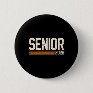 Senior Shirt Cl Of 2026 Vintage Graduation Senior 2 Inch Round Button