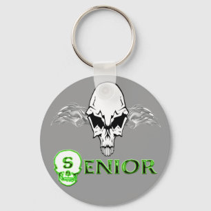 Senior - Skull Wings Keychain