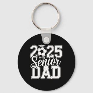 Senior Soccer Dad 2025 Team High School Graduation Keychain