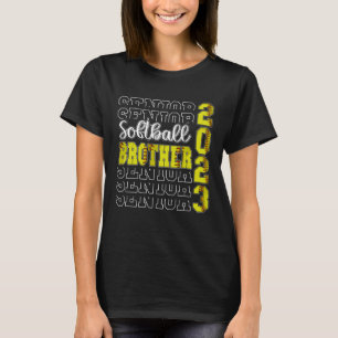 Senior Softball Brother 2023 Sport Lover Proud Gra T-Shirt