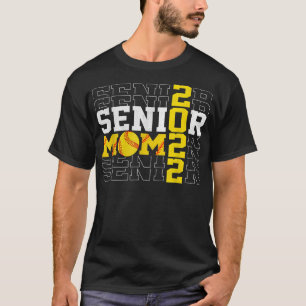 Senior Softball Mom 2022 Senior Mama High School T-Shirt