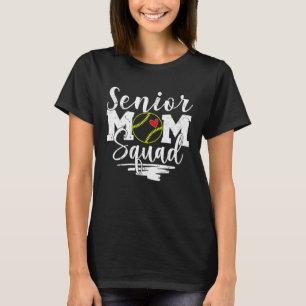 Senior Softball Mom Squad Game Day Vibes Mother s  T-Shirt