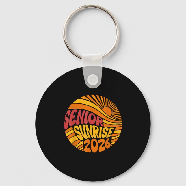 Senior Sunrise 2026 High School 12th Twelfth Grade Keychain (Front)