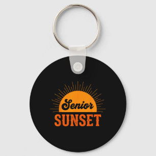 Senior Sunset Retro Graduation Cl 2026 Graphic 1 Keychain