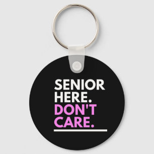 Senior Swag  Both side Black Premium Keychain