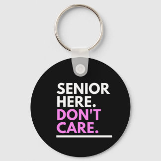Senior Swag  Both side Black Premium Keychain