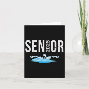 Senior Swim Team Member Cl Of 2025 Swimmer Vintage Card